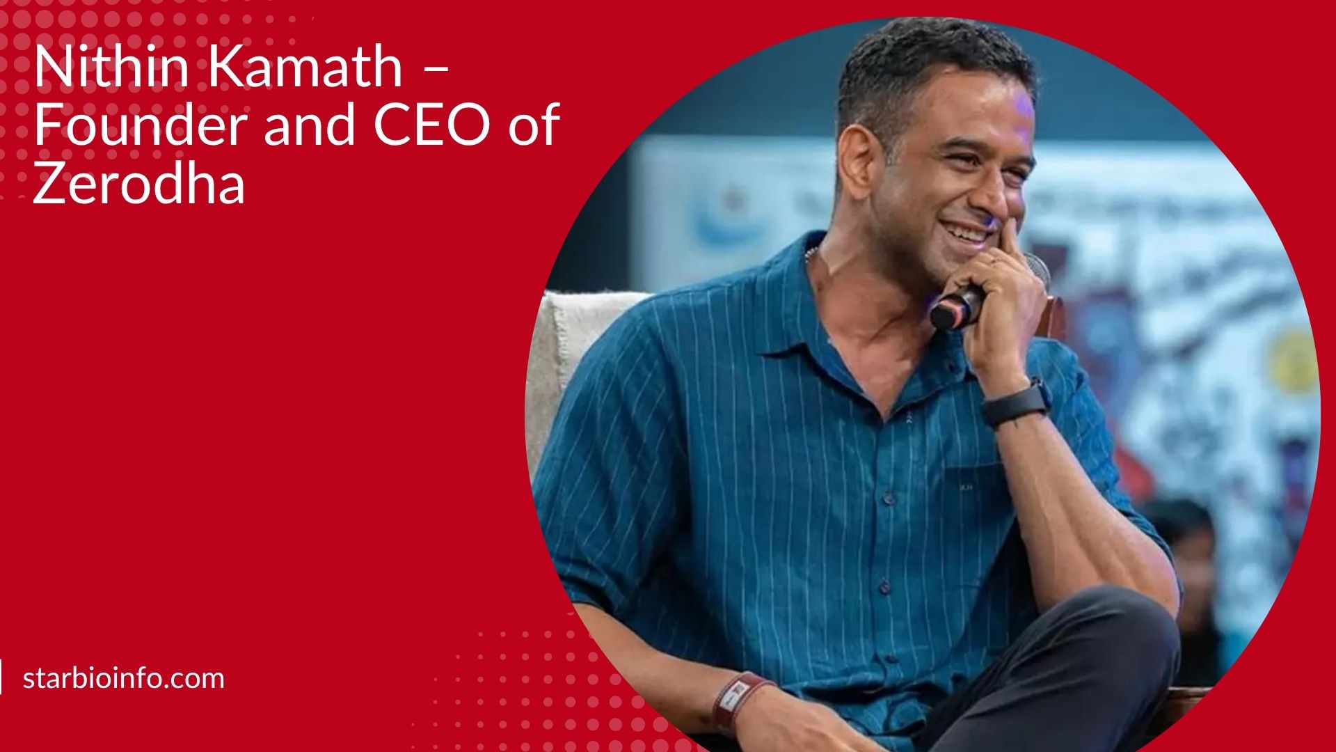 Nithin Kamath, founder of Zerodha and one of India's leading fintech entrepreneurs.
