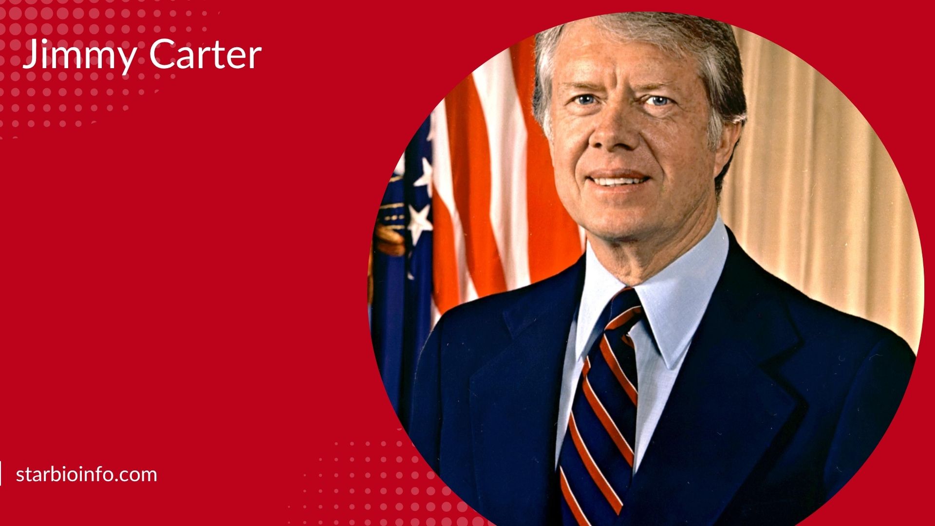Jimmy Carter, former U.S. President and Nobel Peace Prize winner, known for his humanitarian work and global peace efforts.