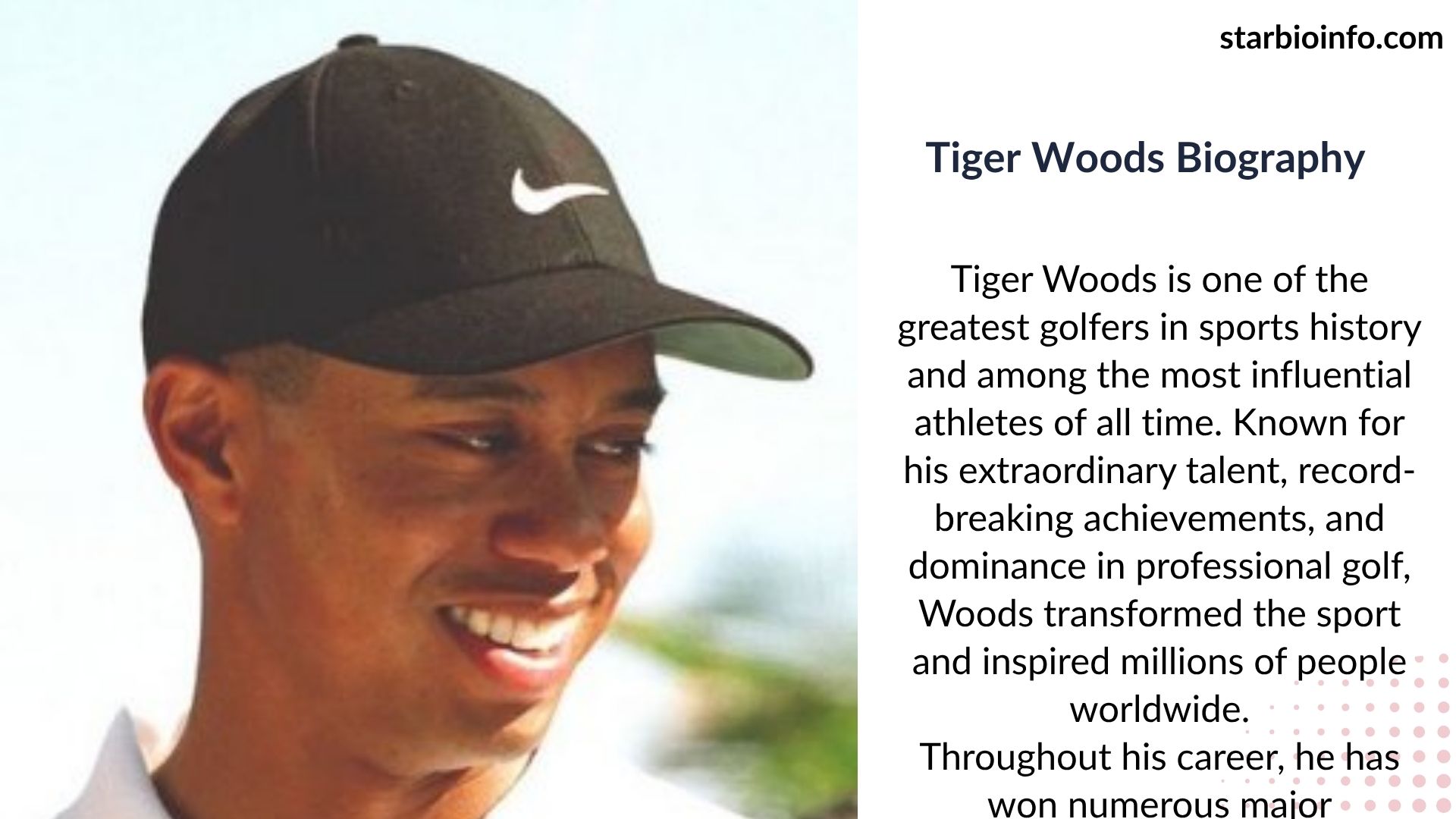 Tiger Woods professional golfer during a tournament