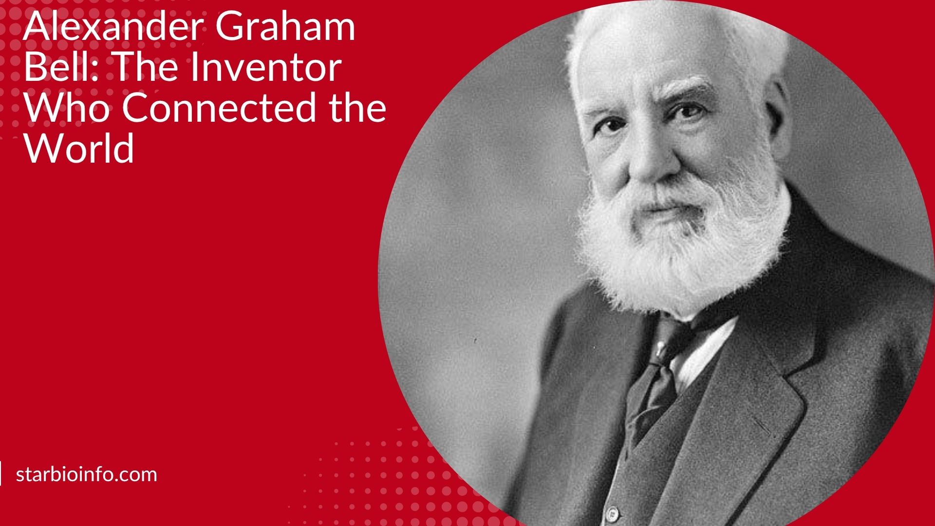 Alexander Graham Bell, the inventor of the telephone and one of history's most influential innovators.
