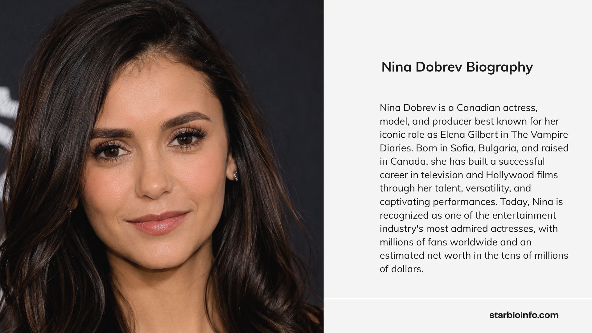 Nina Dobrev Biography