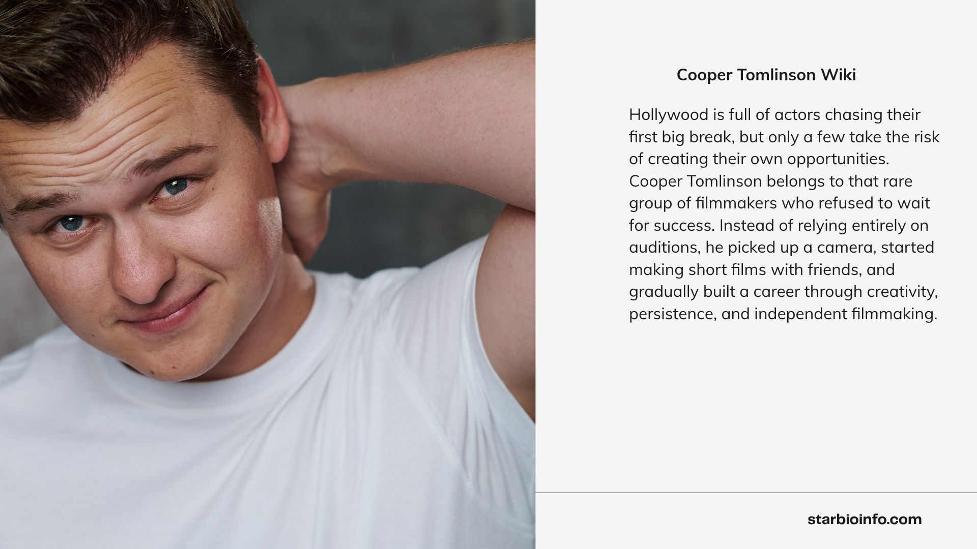 Cooper Tomlinson Wiki American actor writer producer and Obsession star