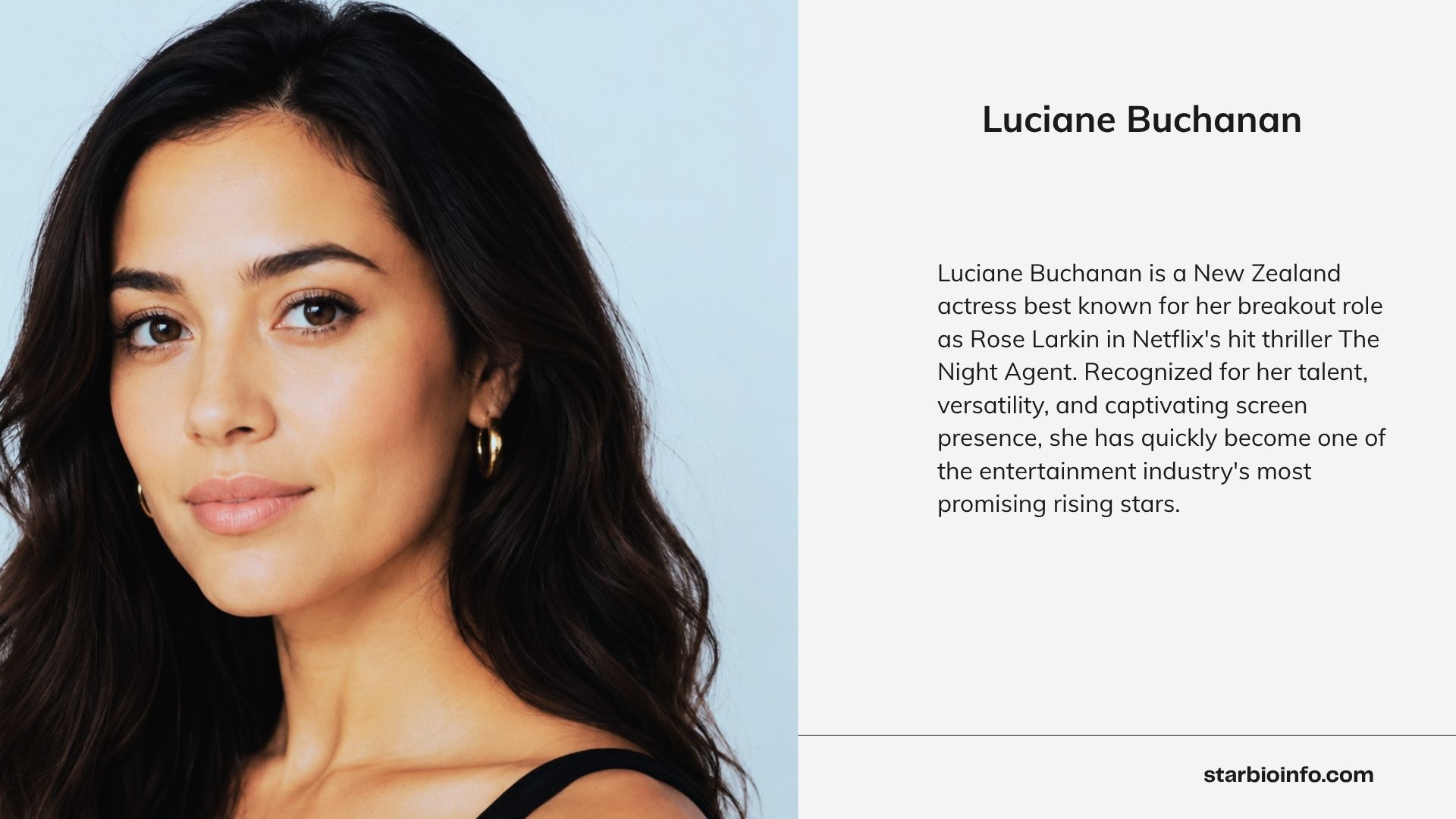 Luciane Buchanan at a promotional event for her acting career