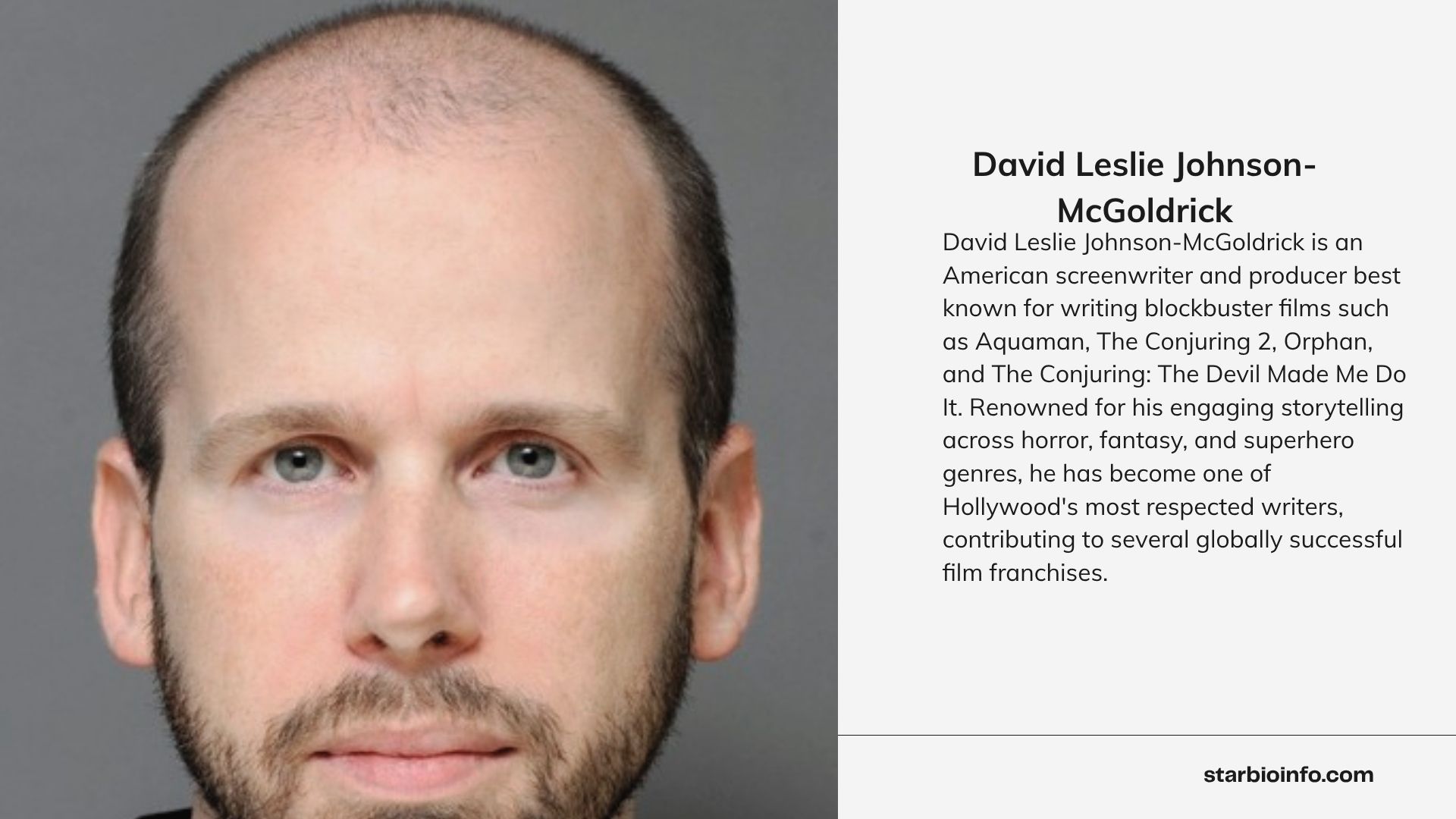 David Leslie Johnson-McGoldrick at a film premiere or entertainment industry event.
