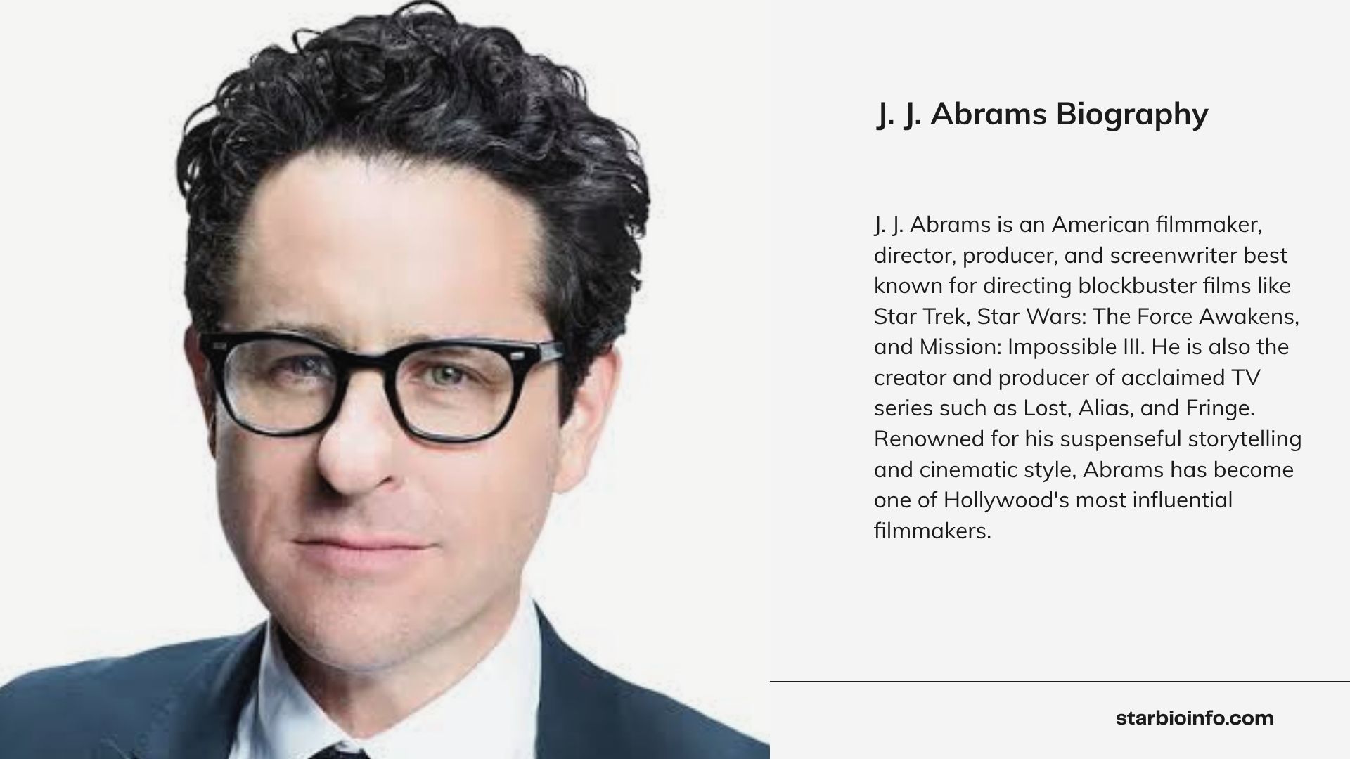 J. J. Abrams during a film premiere event.