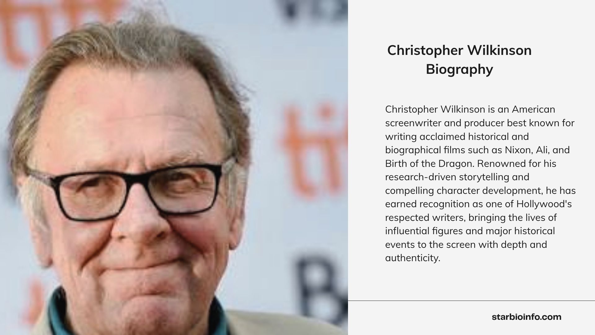 Christopher Wilkinson American screenwriter portrait