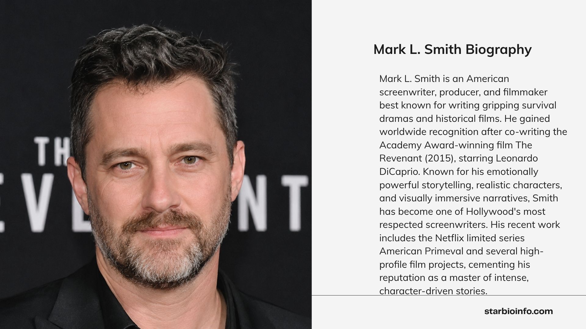 Mark L. Smith American screenwriter and producer portrait